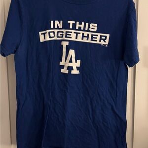 Fanatics Blue and White Short Sleeve Tee